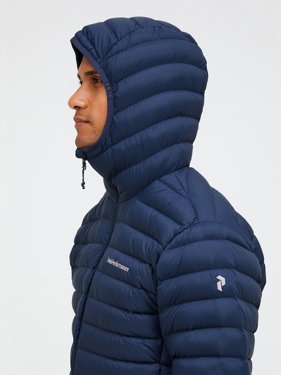 Navy Men Peak Performance Liner Hood Down Jacket | US-AEPVY8304