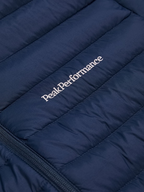 Navy Men Peak Performance Liner Hood Down Jacket | US-AEPVY8304