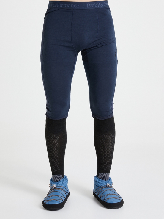 Navy Men Peak Performance Magic 3/4 Long Johns Base Layer Pants | US-WMILE8421