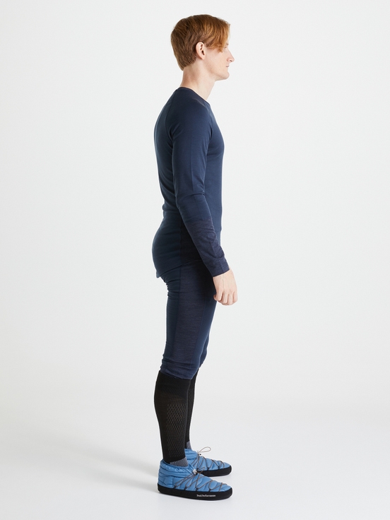 Navy Men Peak Performance Magic 3/4 Long Johns Base Layer Pants | US-WMILE8421