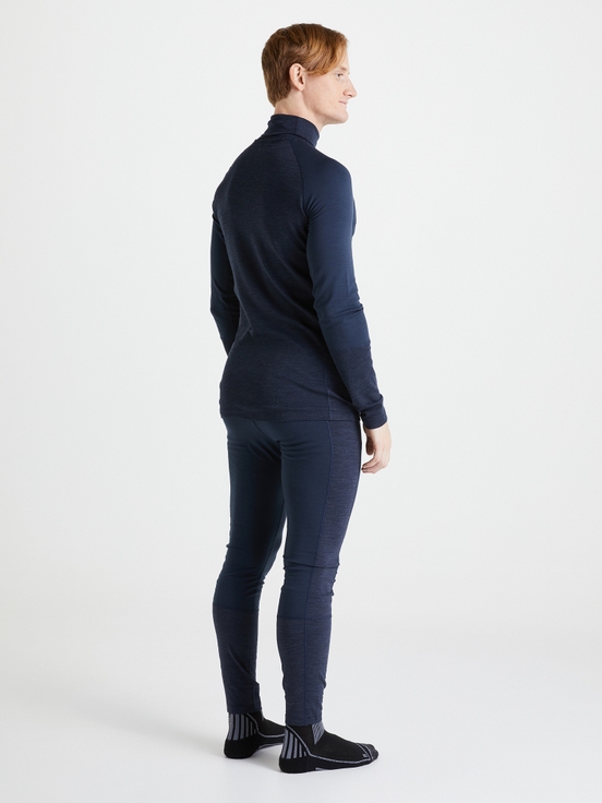 Navy Men Peak Performance Magic 7/8 Long Johns Base Layer Pants | US-AXENZ9687