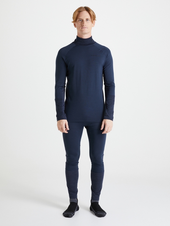 Navy Men Peak Performance Magic Rollneck Base Layer | US-APBTI9765