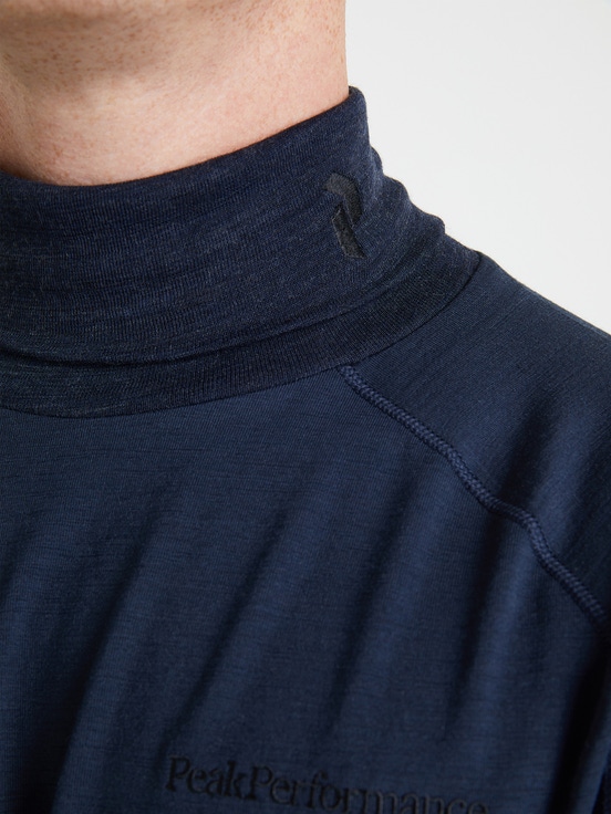 Navy Men Peak Performance Magic Rollneck Base Layer | US-APBTI9765