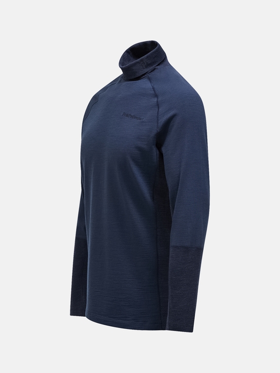 Navy Men Peak Performance Magic Rollneck Base Layer | US-APBTI9765