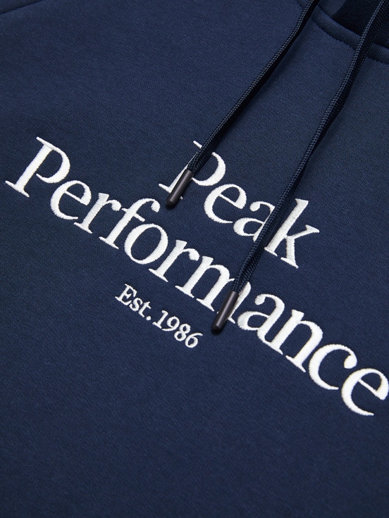 Navy Men Peak Performance Original Hoodie | US-GIXPT7614