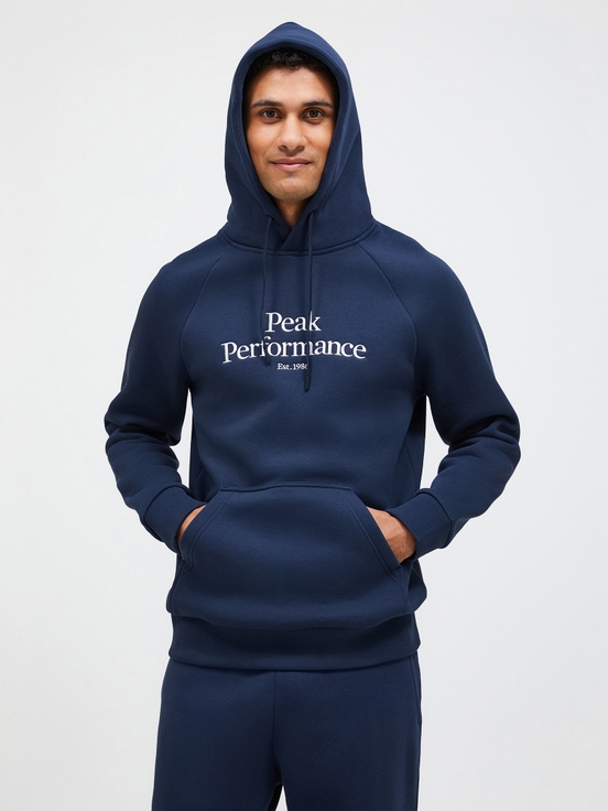 Navy Men Peak Performance Original Hoodie | US-GIXPT7614