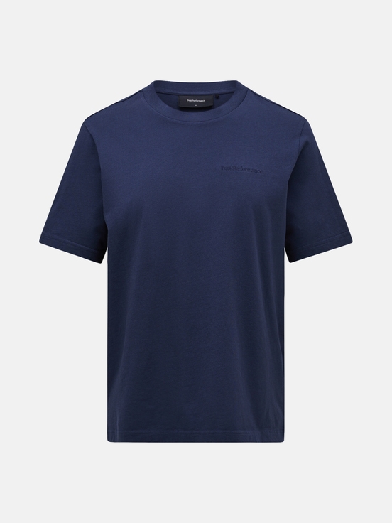 Navy Men Peak Performance Original Small Logo T-shirt | US-MGRSU3280