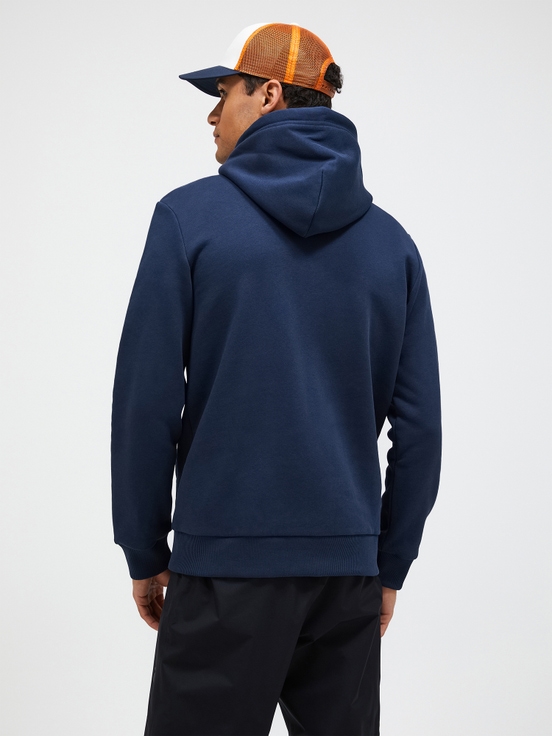 Navy Men Peak Performance Original Small Logo Zip Hoodie | US-EDOKN4583