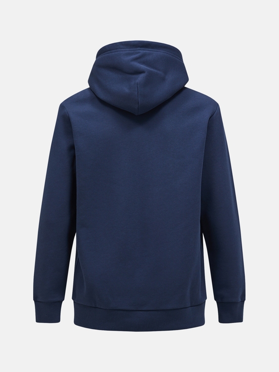 Navy Men Peak Performance Original Small Logo Zip Hoodie | US-EDOKN4583