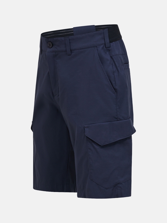 Navy Men Peak Performance Player Cargo Shorts | US-CMRQP6402