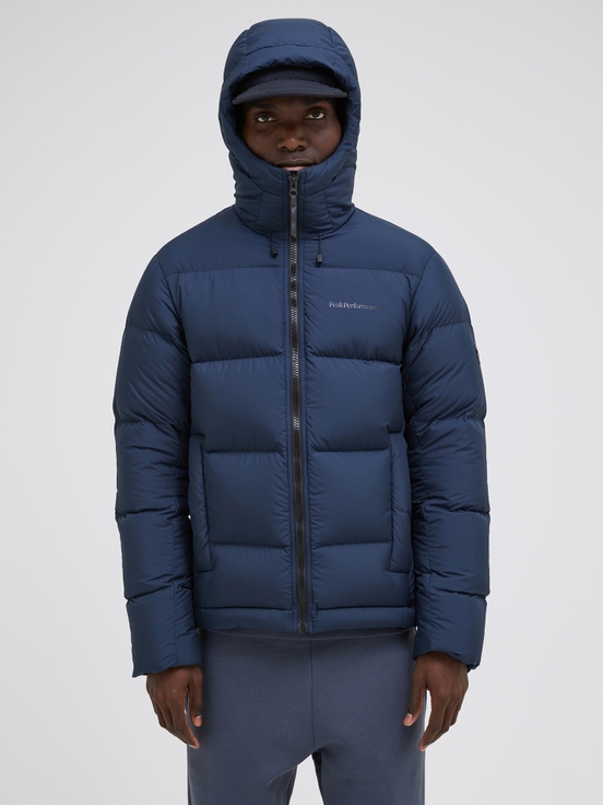 Navy Men Peak Performance Rivel Down Jacket | US-TMOGV3475