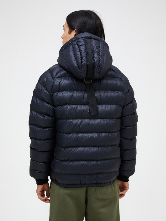 Navy Men Peak Performance Tomic Insulated Hood Winter Jacket | US-EQVOP7638