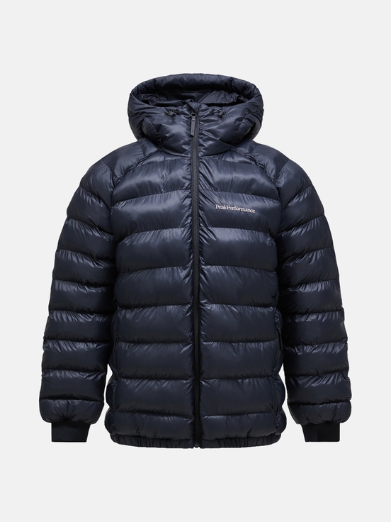 Navy Men Peak Performance Tomic Insulated Hood Winter Jacket | US-EQVOP7638