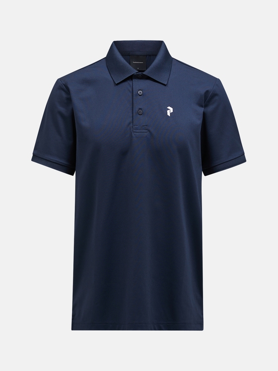 Navy Men Peak Performance Vespar Polo Shirts | US-QFRDC7139