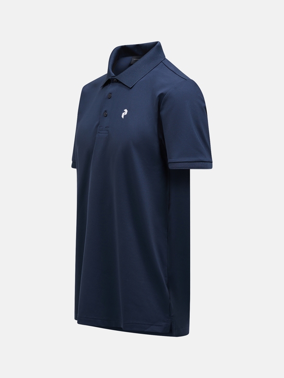 Navy Men Peak Performance Vespar Polo Shirts | US-QFRDC7139