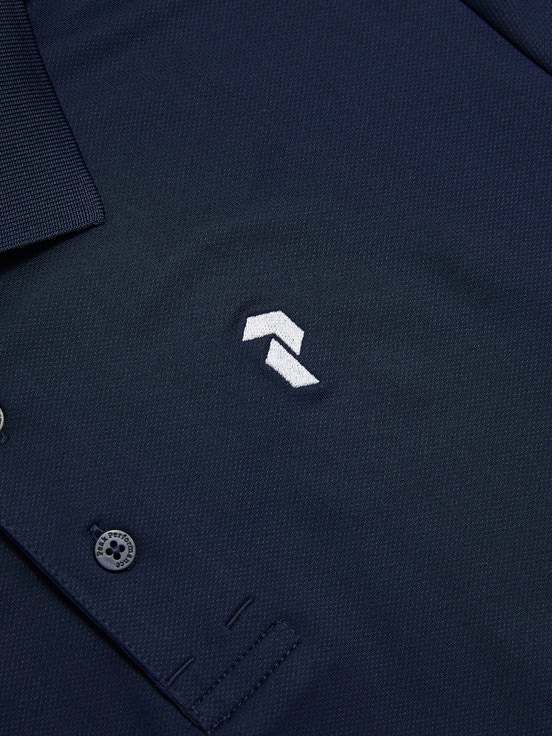 Navy Men Peak Performance Vespar Polo Shirts | US-QFRDC7139