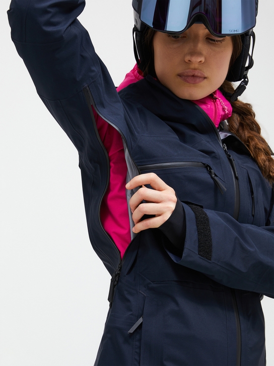 Navy Women Peak Performance Alpine Gore-tex 3l Shell Ski Jacket | US-ZMSLV2346