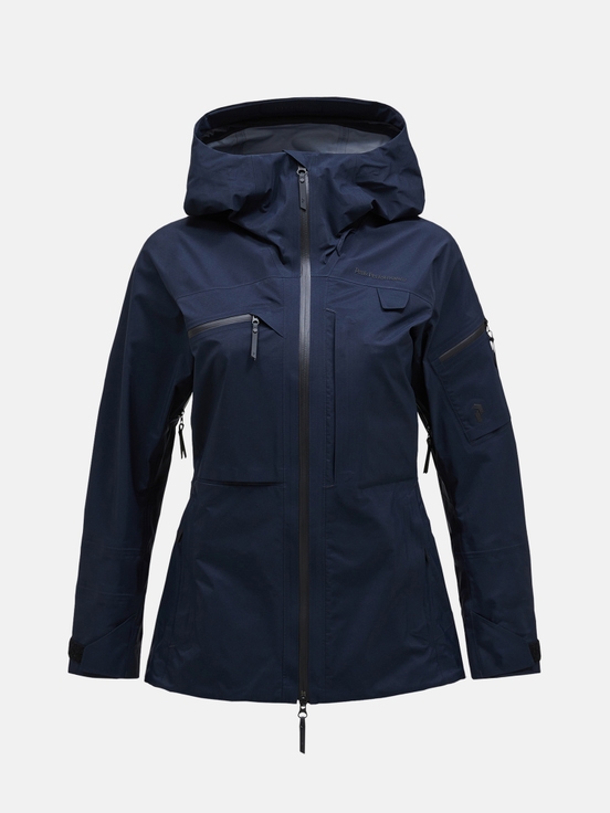 Navy Women Peak Performance Alpine Gore-tex 3l Shell Ski Jacket | US-ZMSLV2346