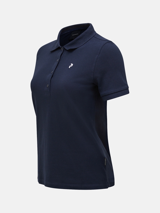 Navy Women Peak Performance Classic Cotton Polo Shirts | US-SEZHT2579