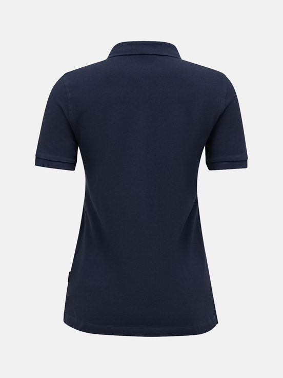 Navy Women Peak Performance Classic Cotton Polo Shirts | US-SEZHT2579