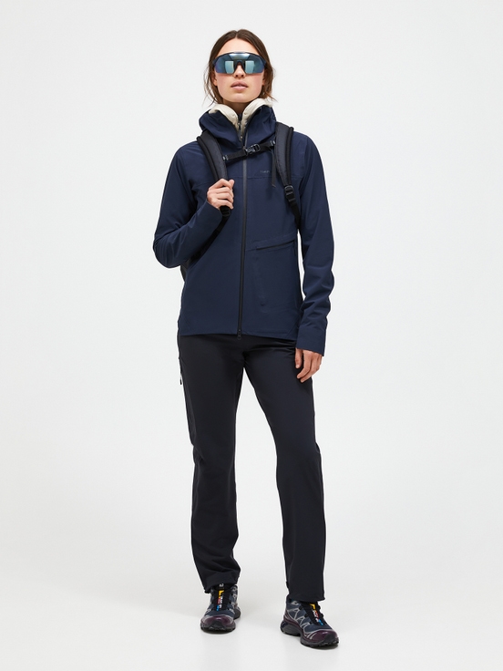 Navy Women Peak Performance Commuter Hipe 3l Shell Jacket | US-XPKHO4269