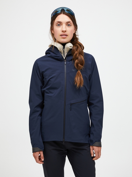 Navy Women Peak Performance Commuter Hipe 3l Shell Jacket | US-XPKHO4269