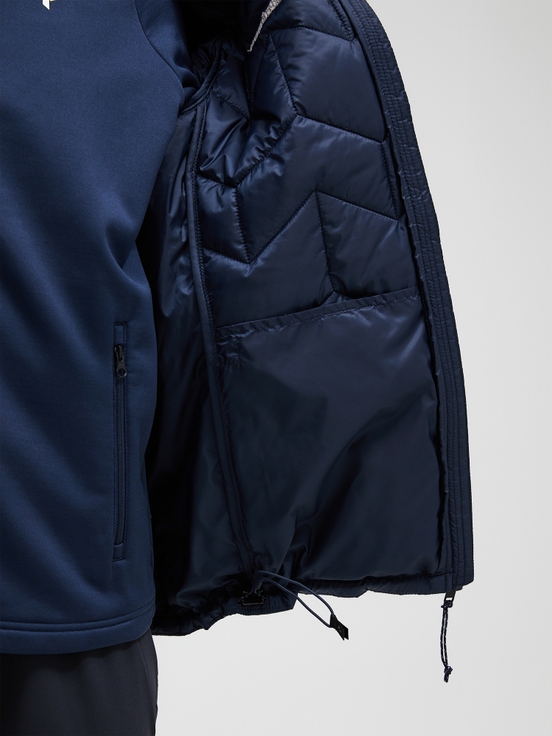 Navy Women Peak Performance Elevate Hood Winter Jacket | US-INCHR5946