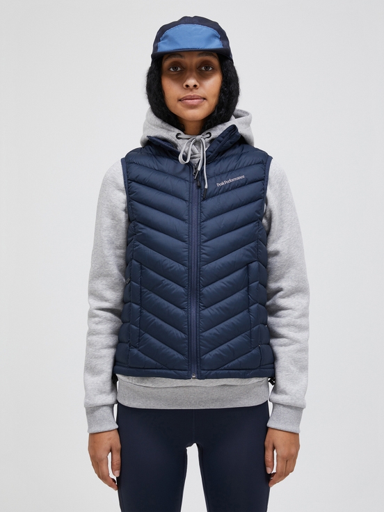 Navy Women Peak Performance Frost Down Vest | US-RNPMY3950