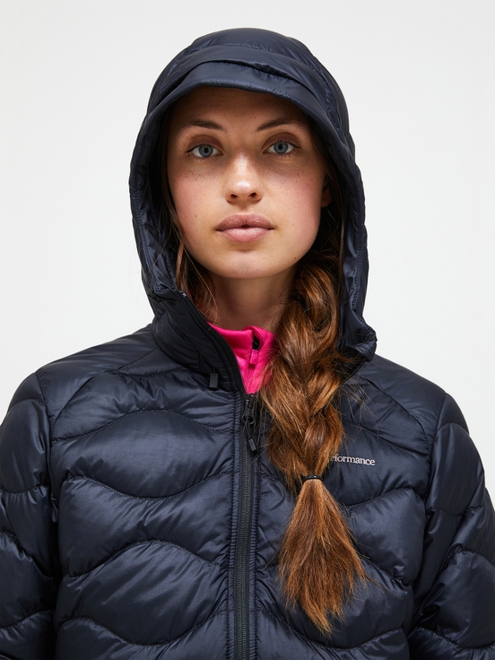 Navy Women Peak Performance Helium Hood Down Jacket | US-XLOHY9103