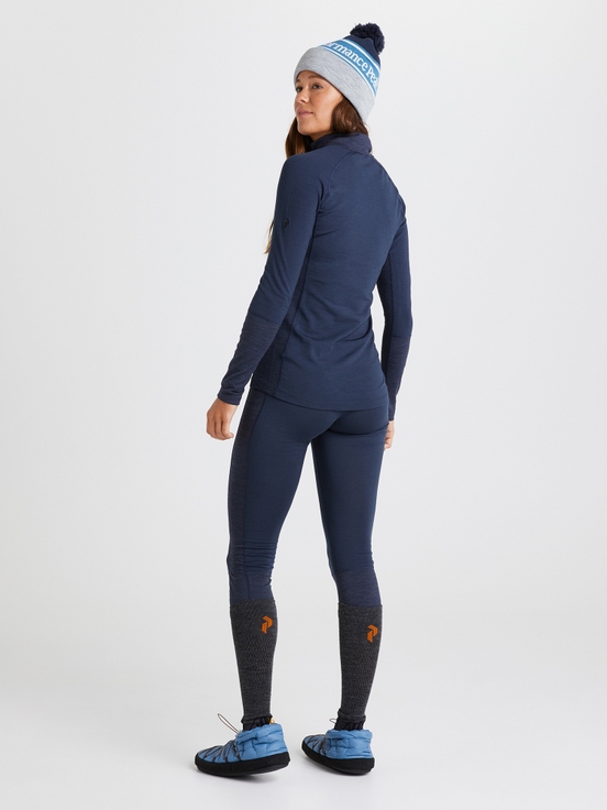 Navy Women Peak Performance Magic Half Zip Base Layer | US-LEUPH6213