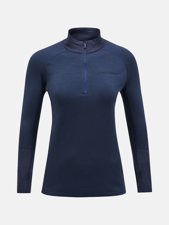 Navy Women Peak Performance Magic Half Zip Base Layer | US-LEUPH6213