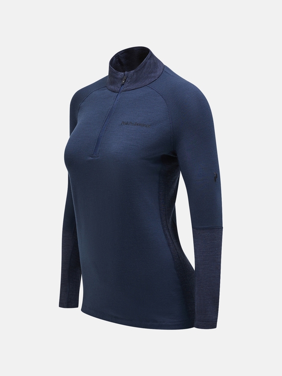 Navy Women Peak Performance Magic Half Zip Base Layer | US-LEUPH6213