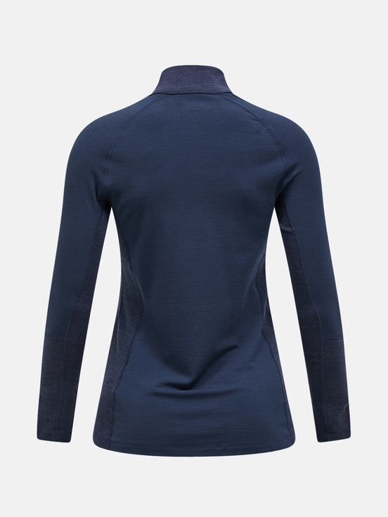 Navy Women Peak Performance Magic Half Zip Base Layer | US-LEUPH6213