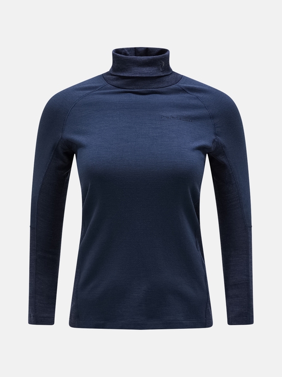 Navy Women Peak Performance Magic Rollneck Base Layer | US-PRKUI3275