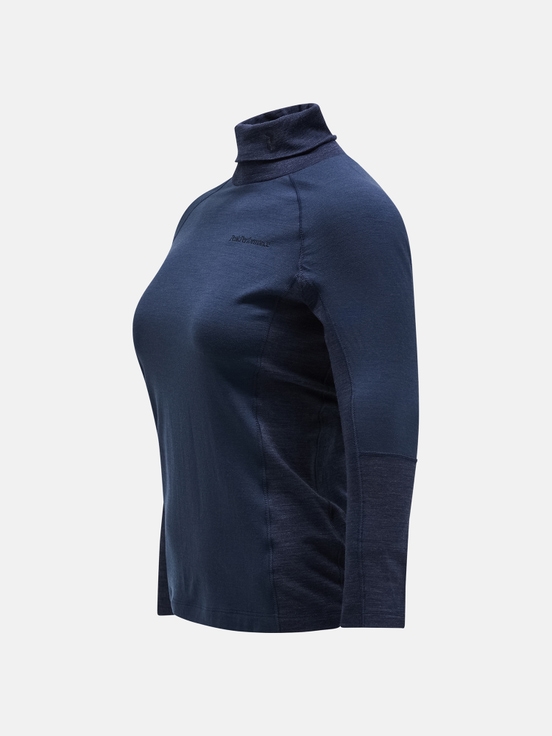 Navy Women Peak Performance Magic Rollneck Base Layer | US-PRKUI3275