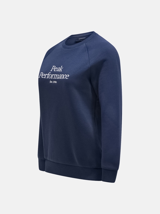 Navy Women Peak Performance Original Crew Sweatshirt | US-UPWGB8461