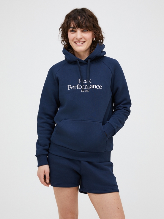 Navy Women Peak Performance Original Hoodie | US-WKPNL6823