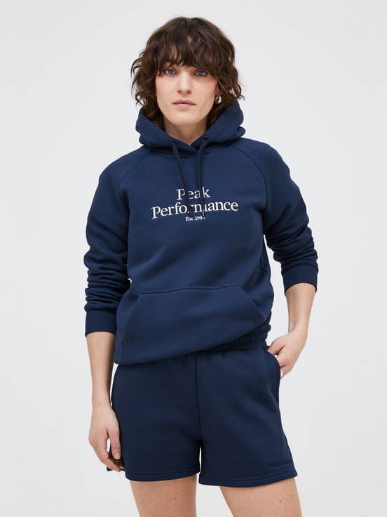 Navy Women Peak Performance Original Hoodie | US-WKPNL6823