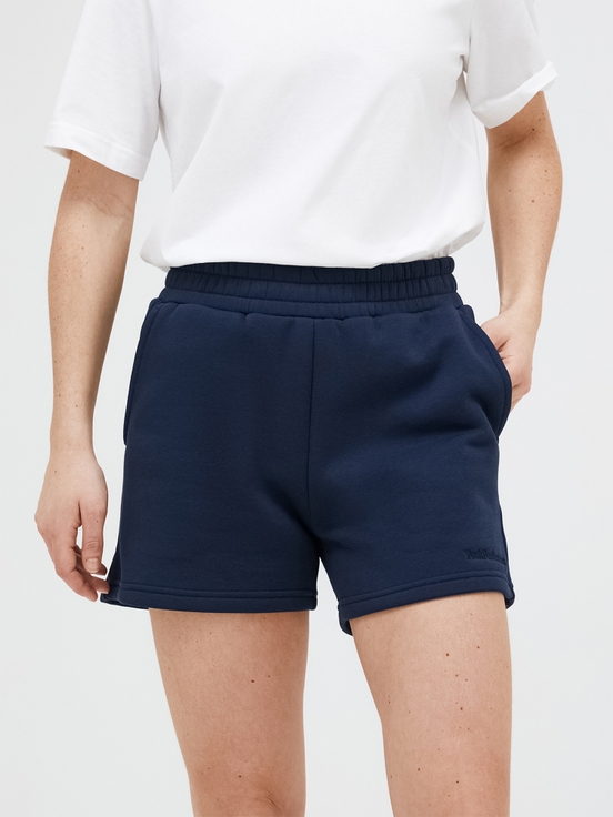 Navy Women Peak Performance Original Small Logo Shorts | US-XVALF0581