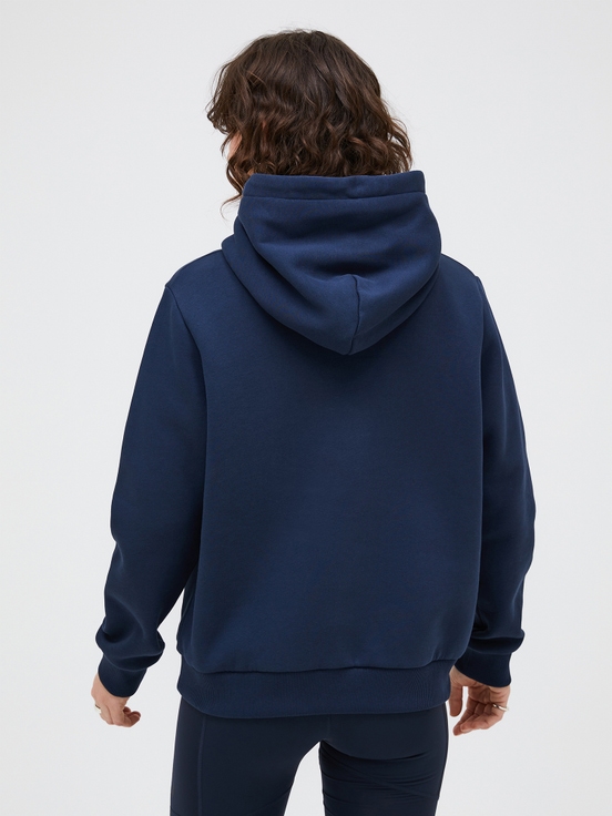 Navy Women Peak Performance Original Small Logo Hoodie | US-CEGXR6819