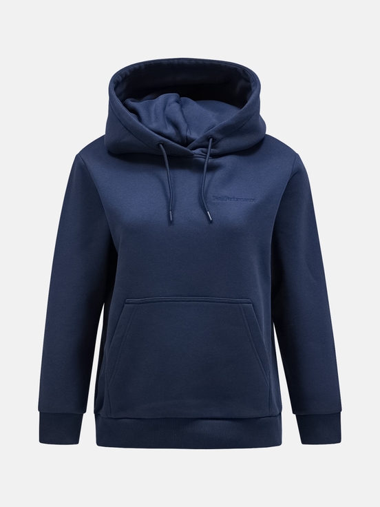 Navy Women Peak Performance Original Small Logo Hoodie | US-CEGXR6819