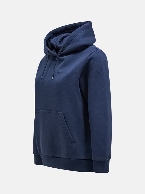 Navy Women Peak Performance Original Small Logo Hoodie | US-CEGXR6819