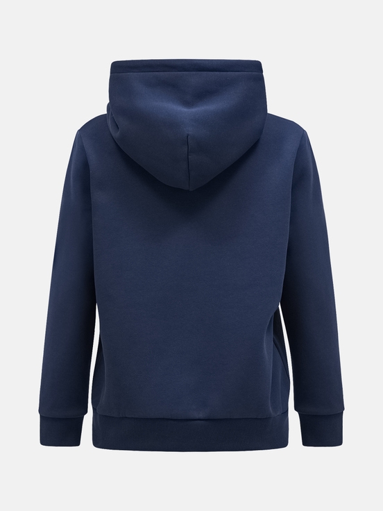 Navy Women Peak Performance Original Small Logo Hoodie | US-CEGXR6819