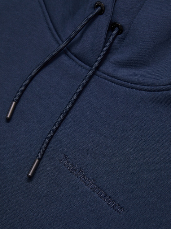 Navy Women Peak Performance Original Small Logo Hoodie | US-CEGXR6819