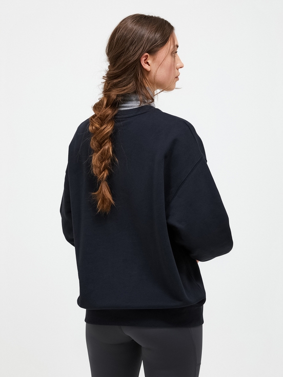 Navy Women Peak Performance Original Terry Crew Sweatshirt | US-HQJEF3548