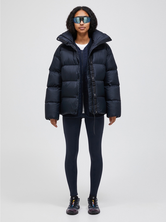 Navy Women Peak Performance Puffer Down Jacket | US-SUITP6345