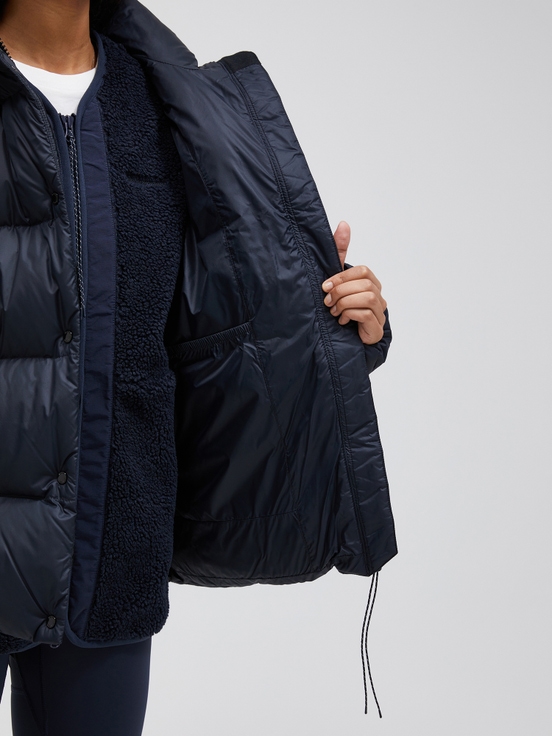 Navy Women Peak Performance Puffer Down Jacket | US-SUITP6345