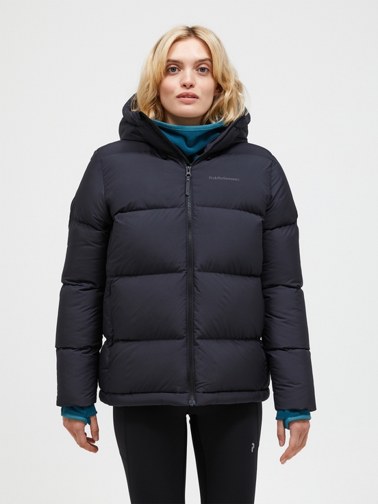 Navy Women Peak Performance Rivel Puffer Down Jacket | US-CLIZB7504