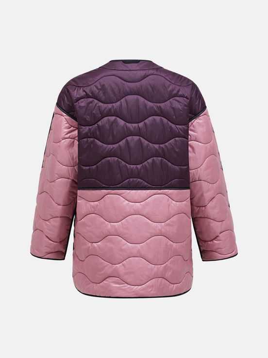 Navy / Dark Purple / Pink Women Peak Performance Helium Reversable Winter Jacket | US-HKXWC0547