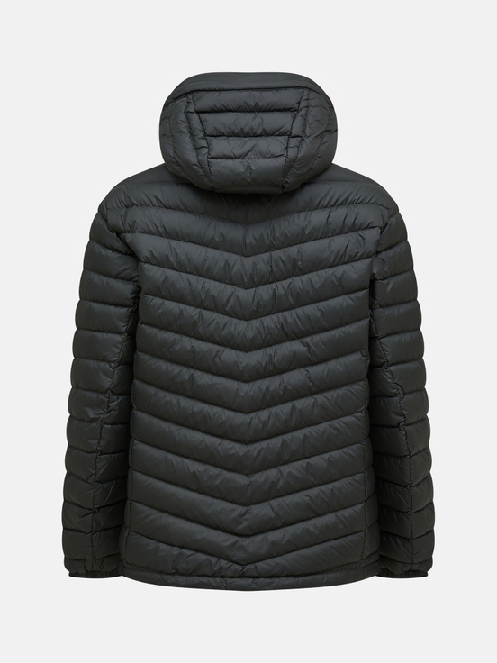 Olive Men Peak Performance Frost Hood Down Jacket | US-OCMRP5469